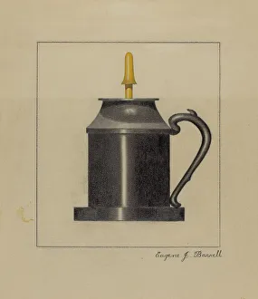Heritage Art In The USA Prints: Lamp, c. 1936. Creator: Eugene Barrell