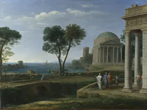Landscape with Aeneas at Delos, 1672. Artist: Lorrain, Claude (1600-1682) Landscape with Aeneas at Delos, 1672. Artist: Lorrain, Claude (1600-1682)