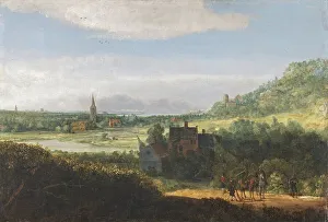 Dutch Heritage Art Images Prints: Landscape with Armed Men, unknown date. Creator: Hercules Seghers