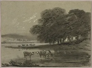 Thomas Gainsborough Landscape with Cows Print, n.d