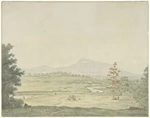 Colourful Mountain Landscapes Prints: Landscape on Java, 1830. Creator: Pieter van Oort Hzn