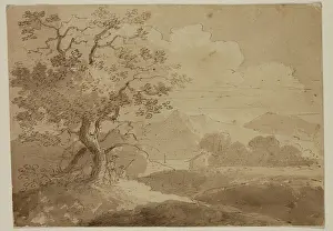 Hudson River School Artists Prints: Landscape: Large Trees in Foreground