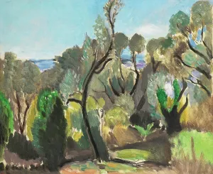 Fauvism Prints: Matisse Print of a Nice Landscape, 1918