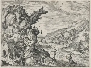 Print of Landscape with Saint Christopher, 1570
