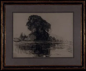 Piet Mondrian Artwork Prints: Landzicht Farm: Compositional Study, c.1905. Creator: Piet Mondrian
