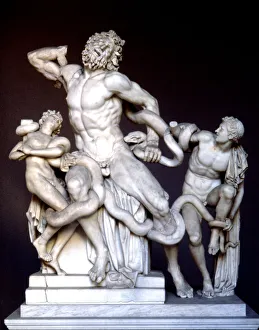 Prints of Laocoon, work by Agesander, Polydorus and Athenodorus, 50 d. C. preserved in the Vatican Museums Vatican City Prints: Laocoon Group Print, Vatican Museums 50 AD