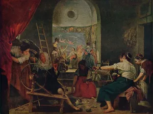 Diego Velasquez's Las Hilanderas Print, 1657