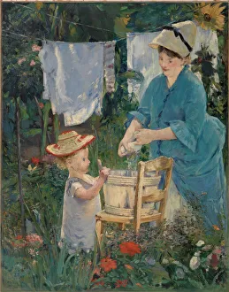 Le Linge (The Laundry), 1875. Creator: Manet, Edouard (1832-1883) Le Linge (The Laundry), 1875. Creator: Manet, Edouard (1832-1883)