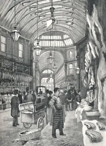 Leadenhall Market, 1891. Artist: William Luker Leadenhall Market, 1891. Artist: William Luker
