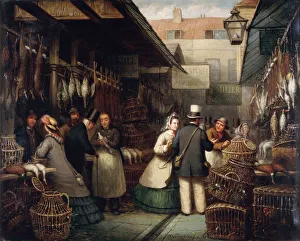 Leadenhall Market, London, 1865. Artist: Andries Scheerboom Leadenhall Market, London, 1865. Artist: Andries Scheerboom