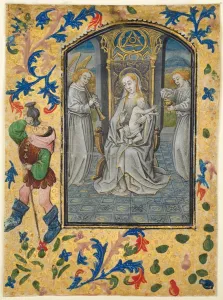 Print of a Leaf from a Book of Hours