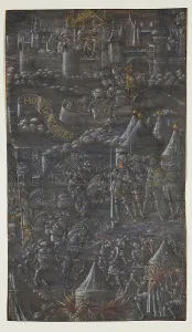Armed Forces History Prints: Leaf from Thenaud's TRIUMPHES: The Triumph of Force