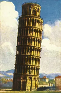 Cigarette Card Images Prints: The Leaning Tower of Pisa, c1928. Creator: Unknown