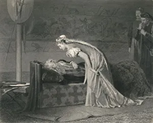British Literature Classics Prints: Lear and Cordelia (King Lear), c1870. Artist: W Ridgeway