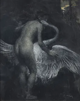Greek Mythological Artwork Prints: Leda and the Swan