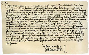 Letter from Edward IV to Francis II, Duke of Brittany, 9th January 1471 Letter from Edward IV to Francis II, Duke of Brittany, 9th January 1471