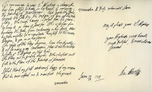 Letter from Robert Harley, Earl of Oxford, to the future King George I, c1711 Letter from Robert Harley, Earl of Oxford, to the future King George I, c1711