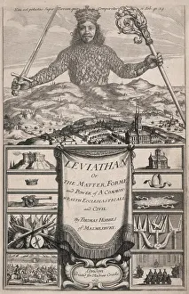 British Library Artwork Prints: Leviathan, 1651. Creator: Unknown