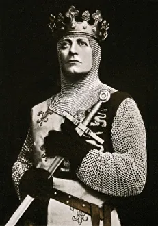 Lewis Waller (1860-1915), actor and theatre manager, in Henry V, 1908-1909.Artist: Langfier Photo Lewis Waller (1860-1915), actor and theatre manager, in Henry V, 1908-1909.Artist: Langfier Photo