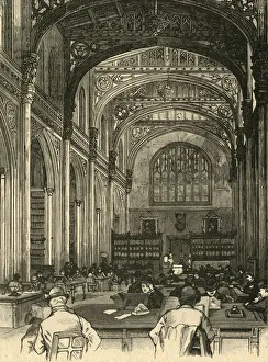 Sir Horace Jones Designs Prints: The Library, Guildhall, 1897. Creator: Unknown