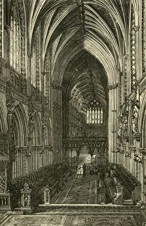 Lichfield Cathedral (Interior, looking West), 1898. Creator: Unknown Lichfield Cathedral (Interior, looking West), 1898. Creator: Unknown