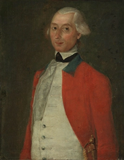 Print of Lieutenant Colonel Johan Peter Vosgraff, an 18th-century portrait