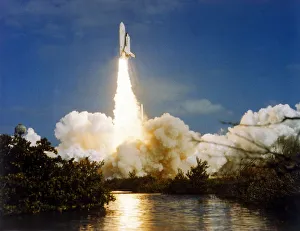 Kennedy Space Center Images Prints: Lift off, second Space Shuttle flight