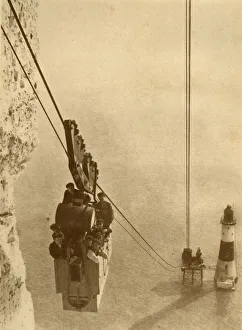 British Civil Engineering Projects Prints: The Lighthouse Builders, c1930. Creator: J. Weston & Son