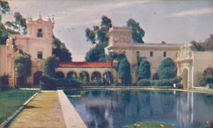 Balboa Park San Diego Prints: The Lily Pond, c1935