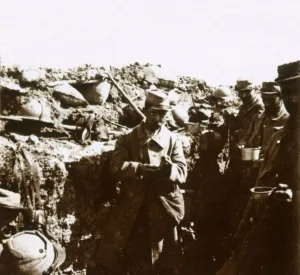 Black And White WWI Images Prints: Front line trenches, c1914-c1918
