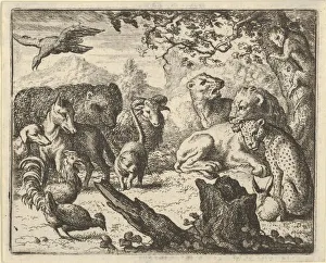 The Lion Announces a Durable Peace to the Animals who Surround Him, 1650-75 The Lion Announces a Durable Peace to the Animals who Surround Him, 1650-75