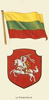 Lithuanian Flag Prints: Lithuania, c1935. Creator: Unknown