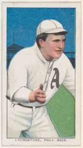Livingstone, Philadelphia, American League, from the White Border series (T206) for the Livingstone, Philadelphia, American League, from the White Border series (T206) for the