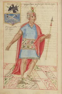 Print of Lloque Yupanqui, a 1616 portrait