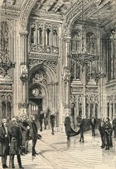 Palace Of Westminster Interior Prints: The Lobby of the House of Commons, c1910