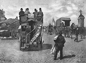 London Bridge, South, 1891. Artist: William Luker London Bridge, South, 1891. Artist: William Luker