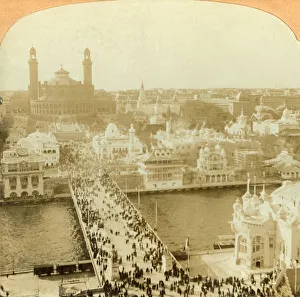 Eiffel Tower Panorama Prints: Looking North from the Eiffel Tower, Paris Exposition, 1902. Creator: Unknown
