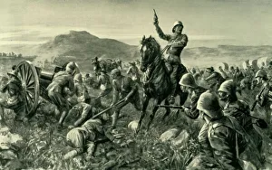 Lord Methuen Rallying His Broken Forces at Tweebosch, 1902. Creator: Charles Mills Sheldon Lord Methuen Rallying His Broken Forces at Tweebosch, 1902. Creator: Charles Mills Sheldon