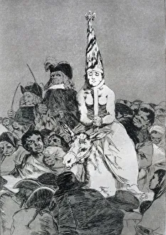 Los Caprichos, series of etchings by Francisco de Goya (1746-1828), plate 24: No hubo remedio Los Caprichos, series of etchings by Francisco de Goya (1746-1828), plate 24: No hubo remedio