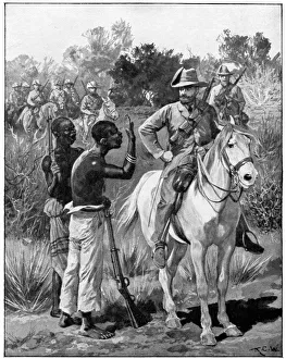 Louis Botha receiving intelligence from a native spy, 2nd Boer War, c1900 Louis Botha receiving intelligence from a native spy, 2nd Boer War, c1900