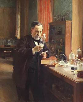 Louis Pasteur. Artist: Edelfelt, Albert Gustaf Aristides (1854-1905) Louis Pasteur. Artist: Edelfelt, Albert Gustaf Aristides (1854-1905)