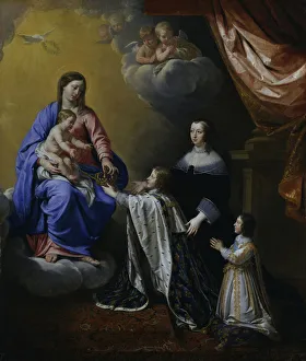 Louis XIV offers the Madonna a crown and sceptre, c. 1643 Louis XIV offers the Madonna a crown and sceptre, c. 1643