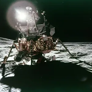 Lunar Module Antares on the Moon, Apollo 14 mission, February 1971 Lunar Module Antares on the Moon, Apollo 14 mission, February 1971