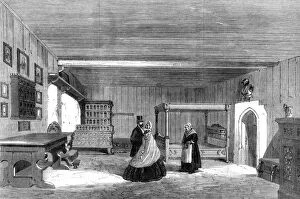 Images Dated 17th November 2007: Luthers room at Wartburg Castle, Eisenach, Germany, 1862