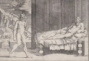 Agostino Veneziano's Lycaon Print, 1524