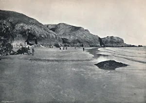 George Newnes Limited Prints: Lydstep - The Cliffs and the Beach, 1895