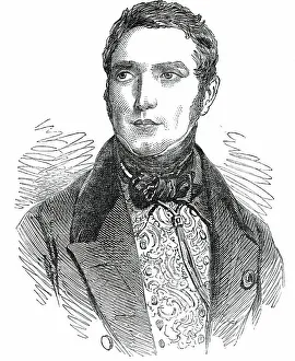 Eugene Scribe Portrait Print, 1850