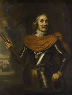 Maarten Harpertszoon Tromp (1597-1653), Dutch Admiral, 1653. Artist: Lievens, Jan (1607-1674) Maarten Harpertszoon Tromp (1597-1653), Dutch Admiral, 1653. Artist: Lievens, Jan (1607-1674)