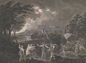 Macbeth and the Witches, 1770 Print