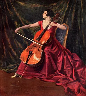 Madame Suggia, 1920-1923, (1933). Artist: Augustus John Madame Suggia, 1920-1923, (1933). Artist: Augustus John